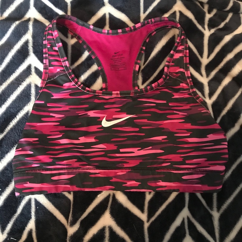 Nike pink sports bra